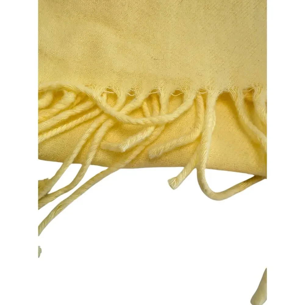 Christian Dior Yellow Monsieur Men's Cashmaire (Acrylic) Scarf (France) RN 61486